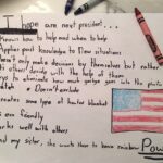 Sarah Rafferty Instagram - On the eve of the election in 2016, my eldest daughter wrote this note. Tonight, four years later, both my girls wrote a quick addendum before bed. Needless to say, Santtu and I voted early because their hopes and dreams and all our lives depend on it. If you haven’t voted yet, today is the day. Tap the link in my bio or see my stories to find your polling location and get info on same day voter registration and other useful resources. #vote