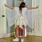 Sarah Rafferty Instagram - Here for the divine intervention and all the Witchery. #HappyHalloween. #staysafe #wearamask #diycostume