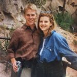 Sarah Rafferty Instagram - For the 26th time, (first time pictured above, hello 1994) I get to celebrate one of my very favorite days of the year. Happy 50 trips around the sun, Santtu. Coffee with you and a mountain view is, as ever, my idea of a pretty perfect day. ❤️🤓 ⛰ ☕️