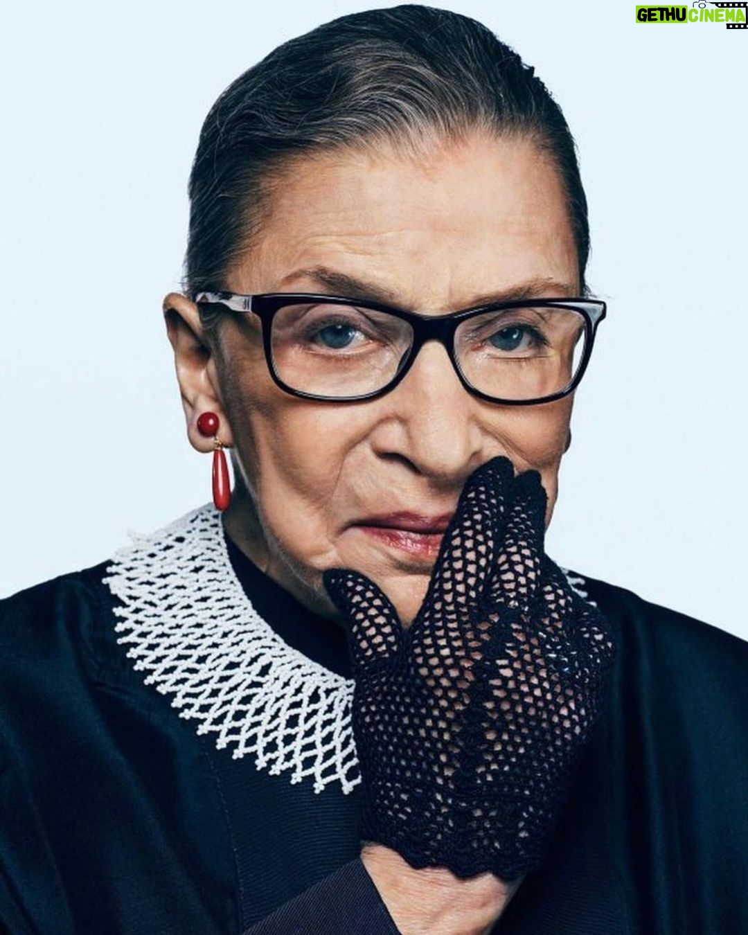 Sarah Rafferty Instagram - Where would we be without you? Thank you for all you did for us, RBG. Rest In Peace, Queen, Legend, Champion of Justice.