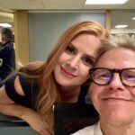 Sarah Rafferty Instagram - One year ago. Waiting to shoot my last scene. Waiting to walk me home. (Hi Ross.) Toronto, Ontario