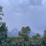 Sarah Rafferty Instagram - Moving here. (I’ll be the crazy lady shouting Viola’s Willow Cabin speech to the reverberate hills every Tuesday at 7 pm). Solid apocalypse plan? Snake River Jackson Hole Wyoming
