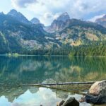 Sarah Rafferty Instagram - Social distance feels slightly less brutal here. #grandtetonnationalpark #tetons #wyoming #yeahiswaminit #worththedrive Bradley Lake Trail