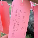 Sarah Rafferty Instagram - Safely visited the wishing tree at Descanso Gardens today. And I cried, (like you told me too @michaelmedicola) and just like I did when I visited Shrines and Temples in Japan and read the prayers handwritten and hung up on small wooden plaques (with @mauracraig1). At the time I thought it might be the jet lag. Today I know it’s the reminder that we are all so much more alike than we are different. My little one will get her wish, but over zoom this year. And we will hold out hope for next Christmas. Meantime I join the prayers I read today (swipe). May everyone have a home; I wish Marie and everyone like her peace in their time of such grief; may your life be happy and healthy and may LOVE ALWAYS FIND YOU; to Jackson’s Aunt, I pray your “darling nephew”will be cured of cancer; may the states be truly united in love; may Covid be over; and above all may there be MORE MAGIC.