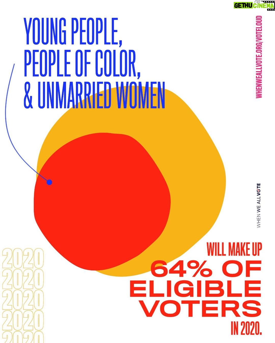 Sarah Rafferty Instagram - Young people are going to be really, REALLY important in this upcoming election. AND here are the stats to prove it. RIGHT NOW one in ten eligible voters are between the ages of 18 and 23, AND if just a fraction of those young voters had voted in states like Arizona and Michigan, they could have been the ✨DECIDING VOTE✨!! To sum it all up, we need young people OUT HERE. Can you join me in making sure we have historic young voter turnout this election? Head to the link in my bio or whenweallvote.org/voteloud and let me know below once you’ve registered and/or made a voting plan! While you are there you can also check out some cool @whenweallvote merch, like this mask created in collaboration with @modistelabel. It’s hypo allergenic, sustainable and made in #NY. Let’s shift the culture around voting and make sure EVERYONE’s voice is heard in our democracy.