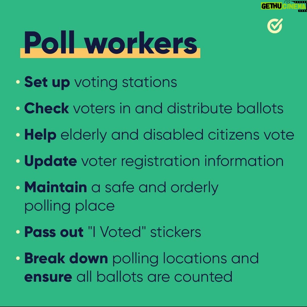 Sarah Rafferty Instagram - Without poll workers, polling places will close and voters will be unable to make their voices heard on #ElectionDay On National Pollworker Recruitment Day, I’m helping recruit 250,000 poll workers with @WhenWeAllVote and @PowerthePolls to strengthen our democracy. Help us #PowerthePolls→ weall.vote/pollworker