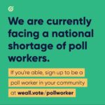 Sarah Rafferty Instagram - Without poll workers, polling places will close and voters will be unable to make their voices heard on #ElectionDay On National Pollworker Recruitment Day, I’m helping recruit 250,000 poll workers with @WhenWeAllVote and @PowerthePolls to strengthen our democracy. Help us #PowerthePolls→ weall.vote/pollworker