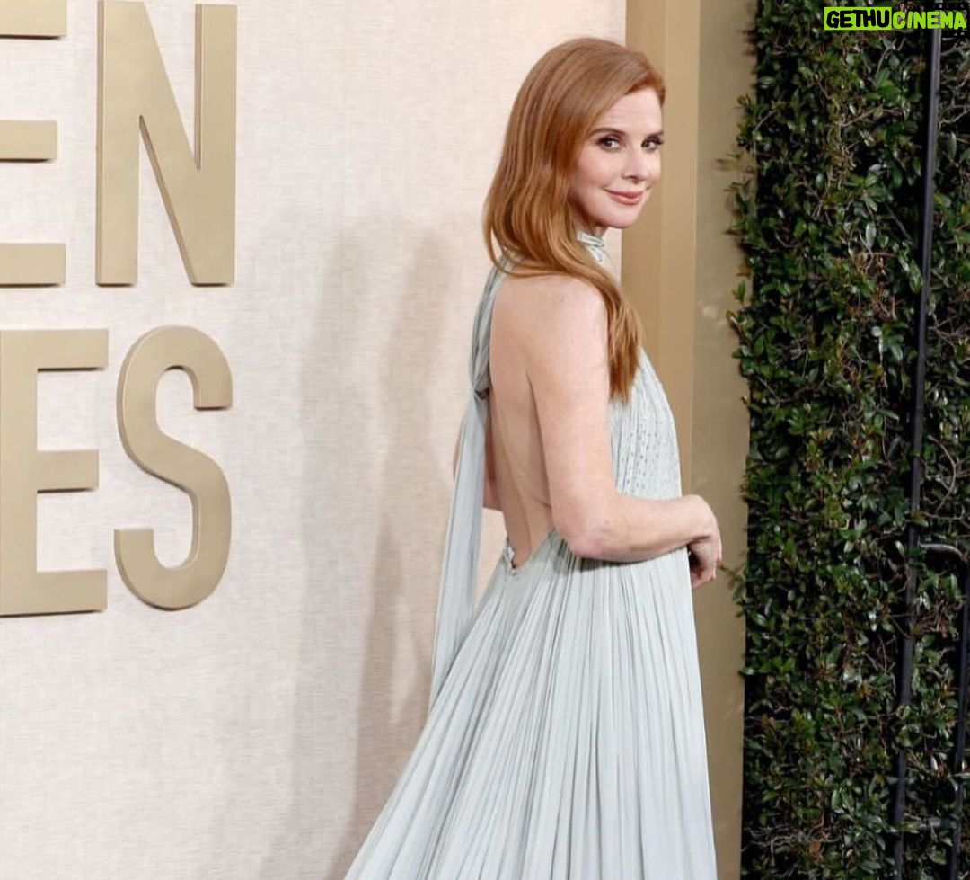 Sarah Rafferty - 139.6K Likes - Thank you @goldenglobes for inviting me to join old friends and new yesterday. It was a thrill and an honor.
So much thanks is due to so many for helping this lady step out with just few days notice. I can never thank my tireless and intrepid manager, Charlton Blackburne, enough for all he does for me….including flying to Paris to deliver this @Lanvin creation.
Thank you to our friends @sylvainruffier @camera_lucida_ and the #lanvin team for helping us while still on holiday.
Thank you @louboutinworld for fairytale shoes.
Thank you @beau_nelson and @davestanwell for the face and the hair and the borderline excessively needy hand holding.
Thank you bff @annarothmilner for the world’s most artful and utterly essential taping of the bits on a windy day, 💃
@ohmeredith for the remote hair coloring., 😂
@brazilianbeautybarla for the witchery.
@tylerellisofficial 👛
@leonyvonne 💍@joyeriayanes