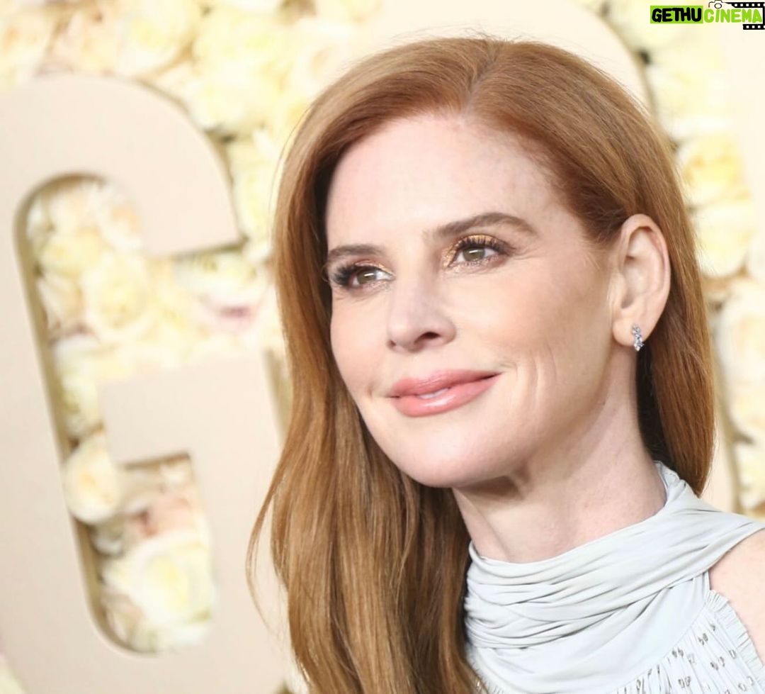 Sarah Rafferty - 139.6K Likes - Thank you @goldenglobes for inviting me to join old friends and new yesterday. It was a thrill and an honor.
So much thanks is due to so many for helping this lady step out with just few days notice. I can never thank my tireless and intrepid manager, Charlton Blackburne, enough for all he does for me….including flying to Paris to deliver this @Lanvin creation.
Thank you to our friends @sylvainruffier @camera_lucida_ and the #lanvin team for helping us while still on holiday.
Thank you @louboutinworld for fairytale shoes.
Thank you @beau_nelson and @davestanwell for the face and the hair and the borderline excessively needy hand holding.
Thank you bff @annarothmilner for the world’s most artful and utterly essential taping of the bits on a windy day, 💃
@ohmeredith for the remote hair coloring., 😂
@brazilianbeautybarla for the witchery.
@tylerellisofficial 👛
@leonyvonne 💍@joyeriayanes