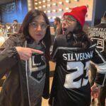 Sarah Silverman Instagram - Thank you @lakings for a great time for all of us especially KINGS SUPERFAN @laurajanesilverman !!! #drewdoughty #Brown23