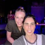 Sarah Silverman Instagram - I cancelled everything this week it’s just all been too much death and violence and rage and retaliations on retaliations and my heart is bleeding but Chelsea said “Sarah it’s our Fucking job to make people laugh so pull it together” and she had me go up before her at her massive show and then I watched her do an entirely new hour Jesus H Christ that woman is prolific. Anyway. Friends are pretty great.