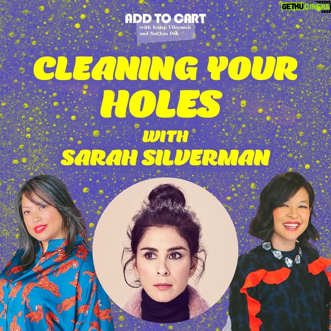 Sarah Silverman Instagram - Prepare your ear holes, because Dr. Silverman is taking a look inside. 👂 Sarah Silverman(@sarahkatesilverman) and the aunties share their tips for taking care of all the holes in your life, from mouth to, to drain, to toilet. They’re armed with scrapers, sponges, and lots and lots of Dawn dish soap. Listen to this episode of Add to Cart, wherever you listen to podcasts! +🛒 @sarahkatesilverman @getcocofloss @mastermedi.official @firstaidbeauty @proctergamble @dawndishwash
