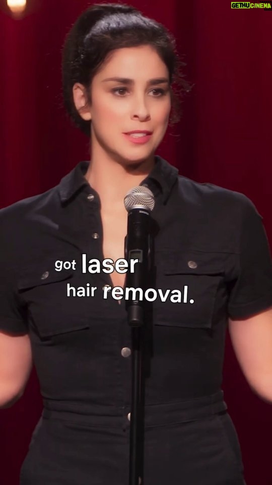 Sarah Silverman Instagram - Getting laser hair removal. @sarahkatesilverman Just Announced: We've added Sarah Friday at 8pm in The Main Room with @donnellrawlings @marylynnrajskub @debradg @roryalbanese @robbyhoffman @audreystewisart +more! Get tickets while they last at hollywoodimprov.com #hollywoodimprov #comedy Hollywood Improv