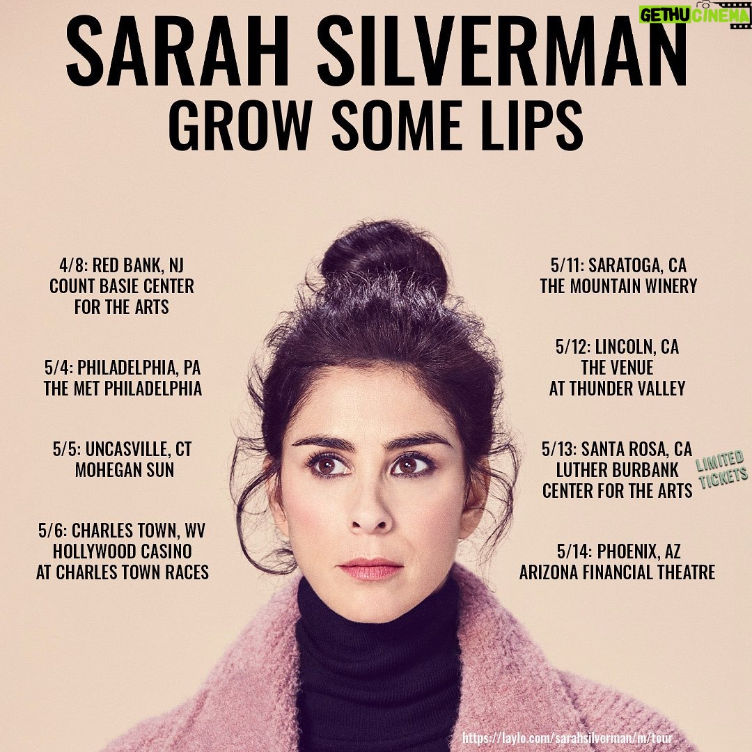 Sarah Silverman Instagram - The last 8 shows. Come on down