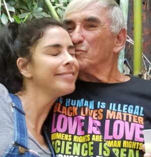Sarah Silverman Instagram - My best pal, Schleppy - my dad, died last night. All the sisters, and grandkids surrounded him with love and singing and very dark fucked up jokes this final week. But ultimately, he wanted to be with his love, Janice, who we lost last Monday. No shiva- of you wanna do something please donate to @2ndnurture ❤️
He always said he was the richest man in the world because of his family, and he was.