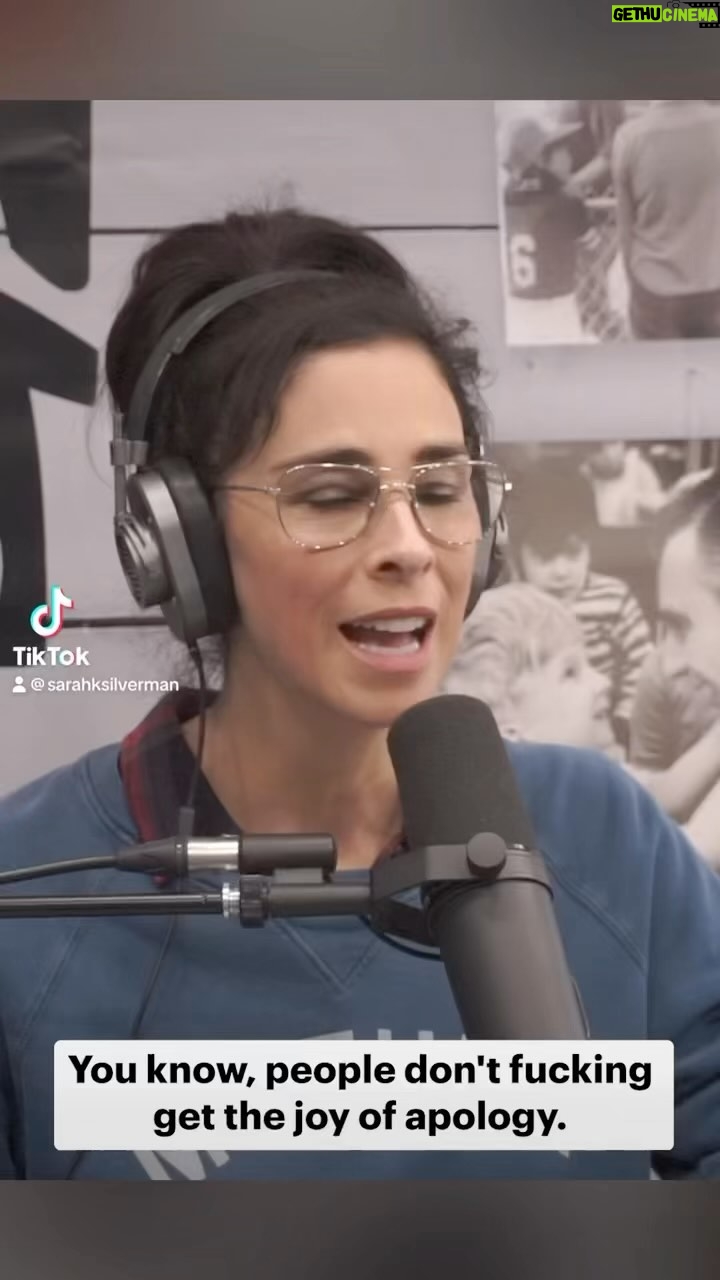 Sarah Silverman Instagram - This week on The Sarah Silverman Podcast, Sarah discusses the joy of apologizing and the positive effects it has. Listen to the latest episode of The Sarah Silverman Podcast wherever you listen to podcasts. #podcastrecommendations #apologyquotes