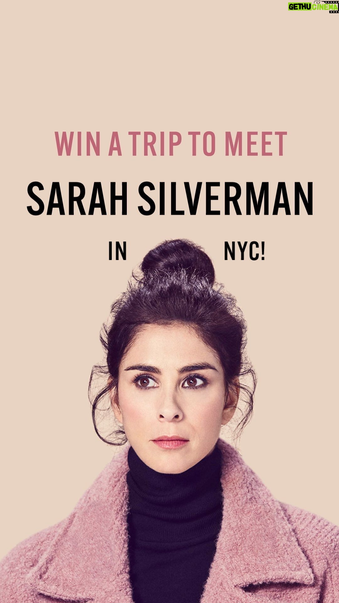 Sarah Silverman Instagram - I’m partnering with @propeller.la to give you and a friend the chance to meet me at my New York City show. Airfare, hotel, and more are included. Start taking climate action with @nrdc_org for a chance to win. See link in bio to enter.