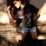 Savannah Clarke Instagram - N I R V A N A __________________________________ Nirvana is a place of perfect peace and happiness, like heaven. ___________________________________ #Nirvana #RockTshirts #DenimCutOffs #BlackBoots #Hike #RunyonCanyon #LetsGetFit #ExcerciseForYourMind #Outdoors #BackToNature #LaWalls #LightandShadePhotography #TakenOnAIphone #LALiving #RechargeYourSoul #ootw ____________________________________ Los Angeles, California