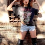 Savannah Clarke Instagram - N I R V A N A __________________________________ Nirvana is a place of perfect peace and happiness, like heaven. ___________________________________ #Nirvana #RockTshirts #DenimCutOffs #BlackBoots #Hike #RunyonCanyon #LetsGetFit #ExcerciseForYourMind #Outdoors #BackToNature #LaWalls #LightandShadePhotography #TakenOnAIphone #LALiving #RechargeYourSoul #ootw ____________________________________ Los Angeles, California