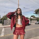 Savannah Clarke Instagram - I S E E R E D _________________________________ I never view mistakes as failures They are simply opportunities To find out what Doesn’t work. ____________________________________ #Red #PleatedSkirts #ArtistCanBeIntrovertedToo #HighsAndLows #ArtistsAreHumanToo #WeHaveGoodDaysAnd…#RedBomberJacket #TanBoots #WhiteSinglets #MermaidHair #WordsOfWisdom #KeepLearning #VeniceBeach ____________________________________ Venice Beach, California