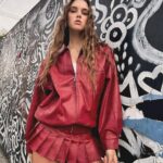 Savannah Clarke Instagram - I S E E R E D _________________________________ I never view mistakes as failures They are simply opportunities To find out what Doesn’t work. ____________________________________ #Red #PleatedSkirts #ArtistCanBeIntrovertedToo #HighsAndLows #ArtistsAreHumanToo #WeHaveGoodDaysAnd…#RedBomberJacket #TanBoots #WhiteSinglets #MermaidHair #WordsOfWisdom #KeepLearning #VeniceBeach ____________________________________ Venice Beach, California