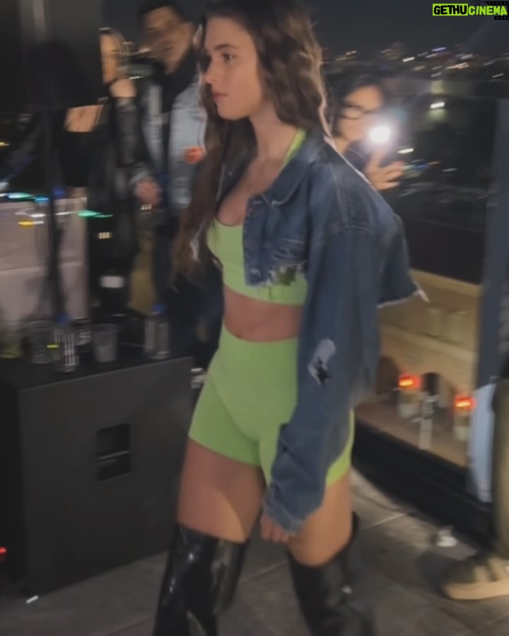 Savannah Clarke Instagram - W A L K E D ____________________________________ Don’t forget the art of eye contact . ________________________________ #Runway #Walk #LimeGreen #SportyMeetsStreet #BikeShorts #LeisureWear #Comfort #SportsWearStyle #RedCarpetReady #GlamourousAffair #StarStuddedEvent #AListCelebs #RedCarpetGlamour #VIPStyle #CelebrityFashion #HollywoodGlam #PaparazziReady #RedCarpetScene ___________________________________ Godfrey Hotel Hollywood