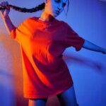 Savannah Clarke Instagram - I N T O T H E B L U E ___________________________________ To shine your brightest light Is to be who you truely are. ____________________________________ #IntoTheBlue #BlueLight #Portrait_Visions #TakenByMe #PlayingWithLight #Contrast #UltraVioletLight #Orange #TshirtDress #LongBoots #KeepShining #ShineBright ___________________________________ _____________________________________ Sydney