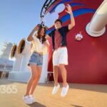 Scarlett Estevez Instagram - @brandon_rossel and I had the most fantastic time on the #DisneyDream. Thank you, @disneycruiseline + @disneychannel, for the most amazing week. Ps. If you look very closely, you might see my sister and Brandon’s too! 😉