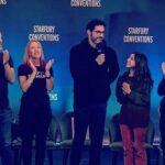 Scarlett Estevez Instagram - I had the best time at #lux2!! I worked on Lucifer from the time I was 7-13 and getting to revisit it this weekend while being a little older was special. Grateful to have been a part of this show and lucky to have worked with these people. ❤️😈