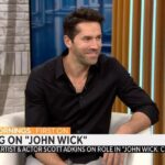 Scott Adkins Instagram - Martial artist and actor @thescottadkins says he has been asking the director of the @johnwickmovie franchise to put him in one “since the first.” He’s once again bringing his skills to the big screen in #JohnWick4 — and to our studio, showing @vladduthierscbs some moves.