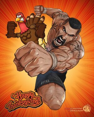 Scott Adkins Instagram - Happy Thanksgiving to all my American friends. @crike99art @shaolinjaa