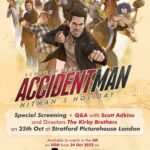 Scott Adkins Instagram - UK fans can come see Accident Man: Hitman’s Holiday on the big screen October 25th at the Picturehouse Stratford/London with myself & directors in attendance. Tickets going fast!!