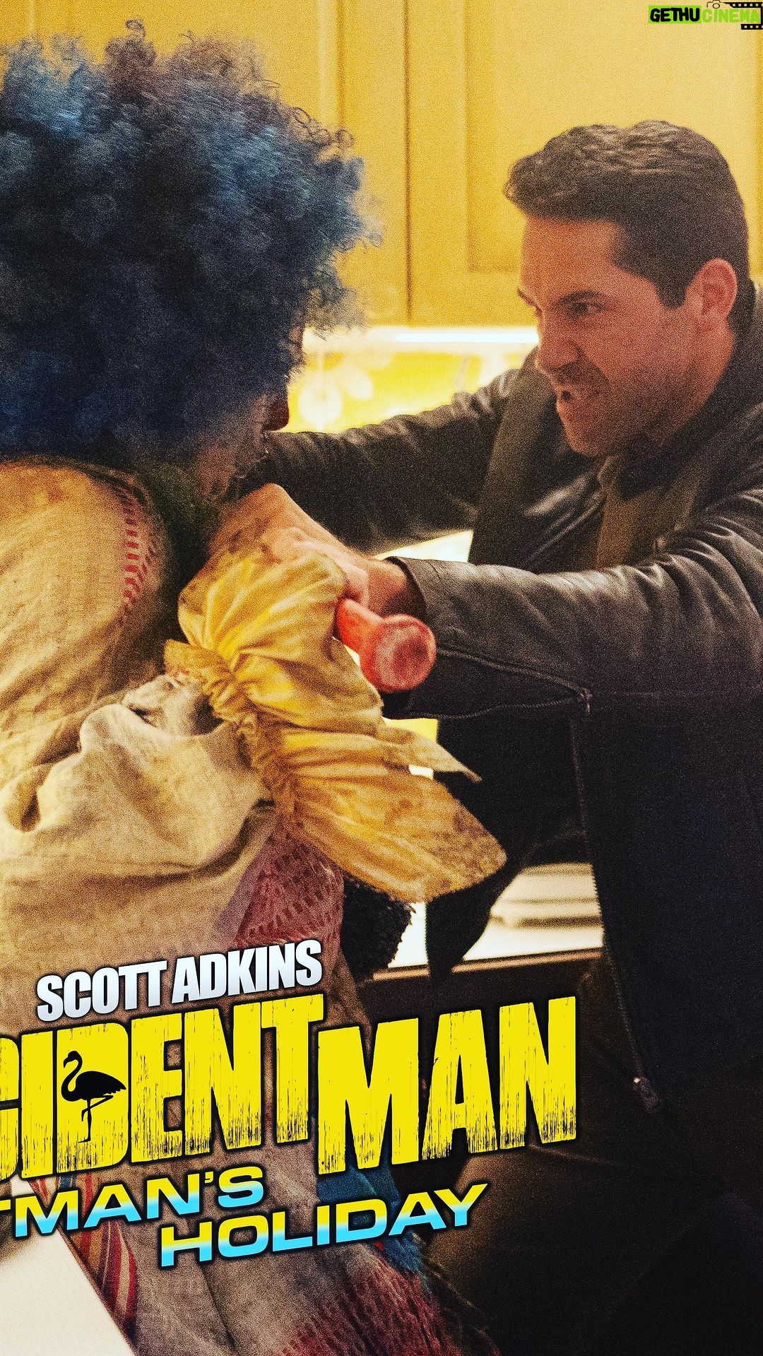 Scott Adkins Instagram - Accident Man: Hitman’s Holiday out Friday!!!