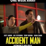 Scott Adkins Instagram - Only ONE week until you get to see who (or what) Siu-Ling and Mike are judging 😒😁 Watch Accident Man: Hitman’s Holiday in theaters and on demand October 14!! @sonypictures @goldwynfilms @thescottadkins #accidentman2 #scottadkins #sarahchang #actionfilm #accidentman #hitmansholiday #sonypictures