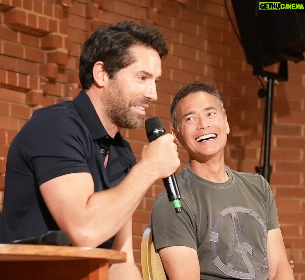 Scott Adkins Instagram - What a pleasure to share the stage with @dacascosmark at the @theactionfestival back in the summer. This man inspired me greatly and continues to do so.
