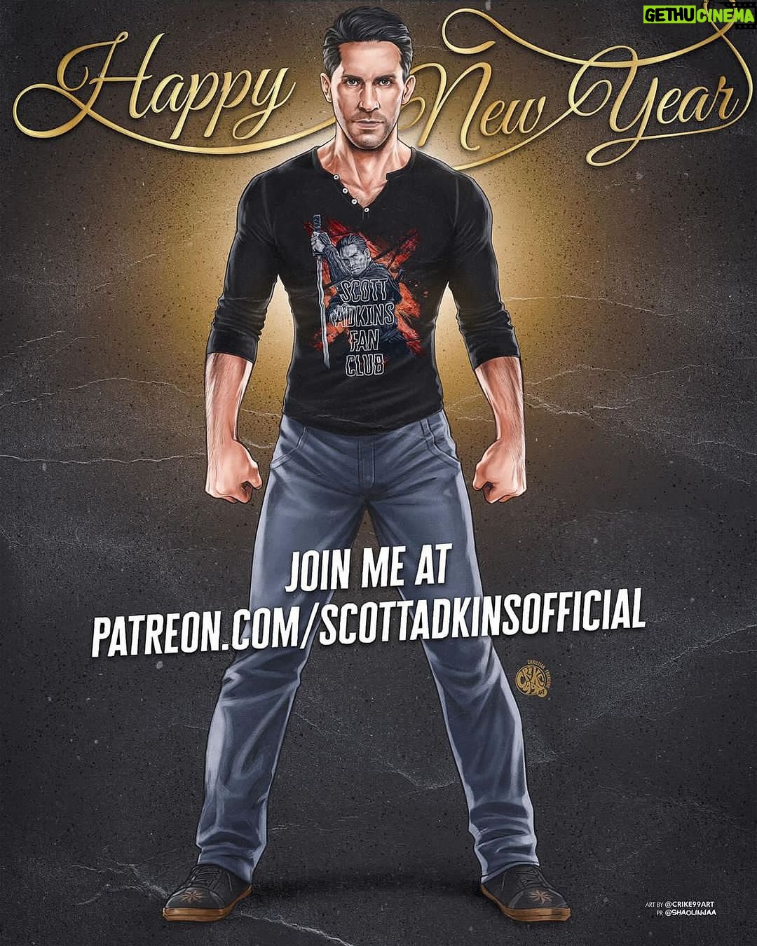 Scott Adkins Instagram - Happy New Year! Check out the Boyka tattoos on the shoes 👍 Make it a great one and follow me on Patreon. Link in bio #scottadkins Art and Design by @crike99art @shaolinjaa