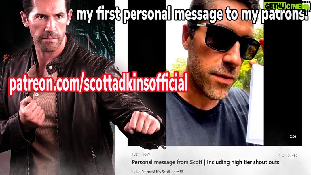 Scott Adkins Instagram - Great to be able to send a personal message to my fans, including shout outs! If you want to come join the fun then you know what you got to do... https://www.patreon.com/scottadkinsofficial