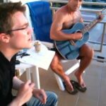 Scott Adkins Instagram - Found this little beauty from Ibiza 2009, just after Undisputed 3 - having a little sing song on the balcony with my mate Rich. Good times.
