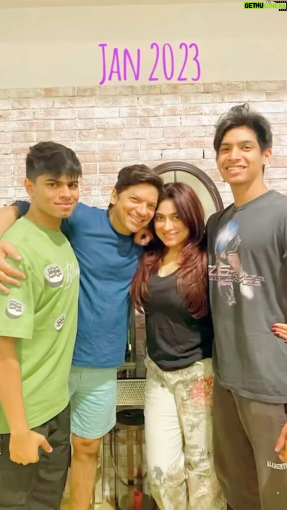 Shaan Instagram - Was a year to Remember .. from January to December … now looking forward to more #FamilyTimes in 2024