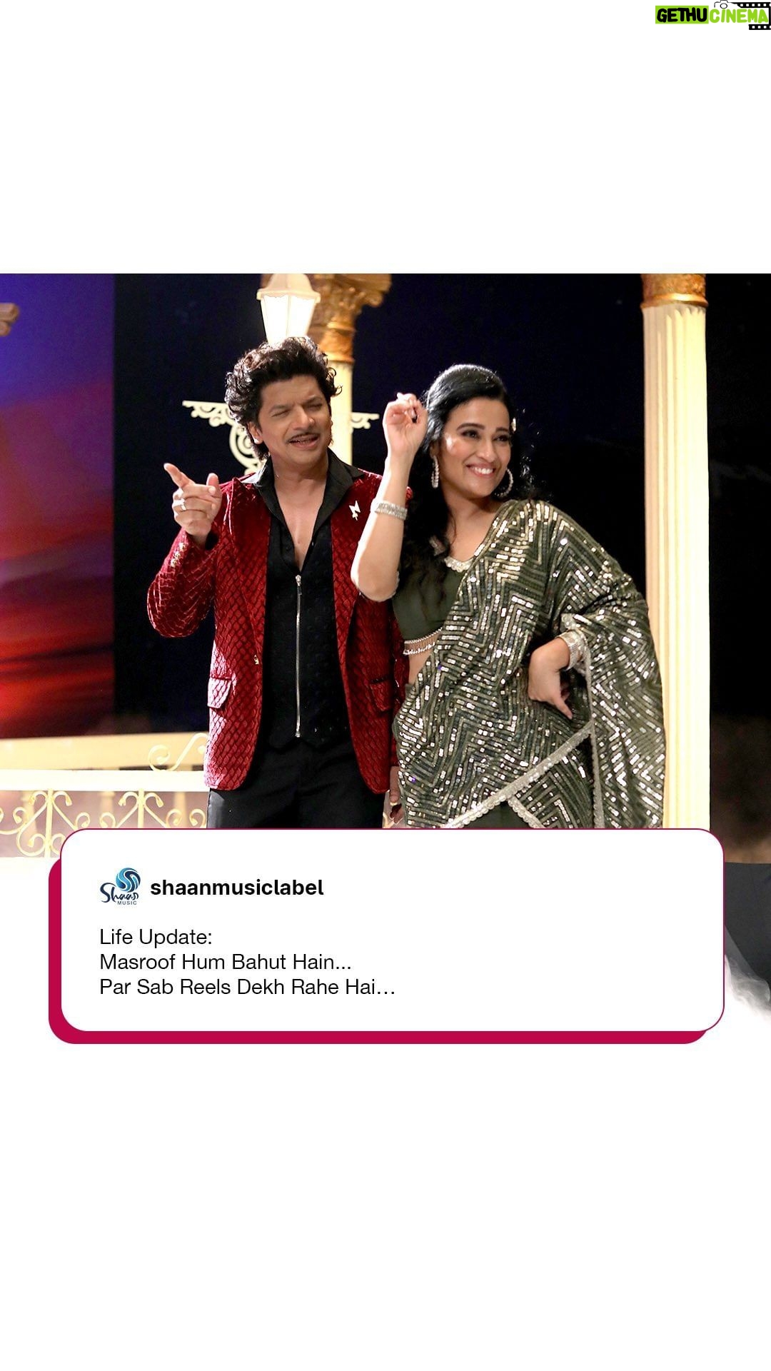 Shaan Instagram - Too “Masroof” for life - but never too busy for Reels!😂 Witness the creativity of the fans in this mesmerising compilation of “Masroof Hum Bahut Hain” Reels!🎵 We extend our deepest gratitude to the incredible talent in our community who have brought this song to life in their unique ways🙏🏻Your love and support inspire us❤️ #ShaanMusic