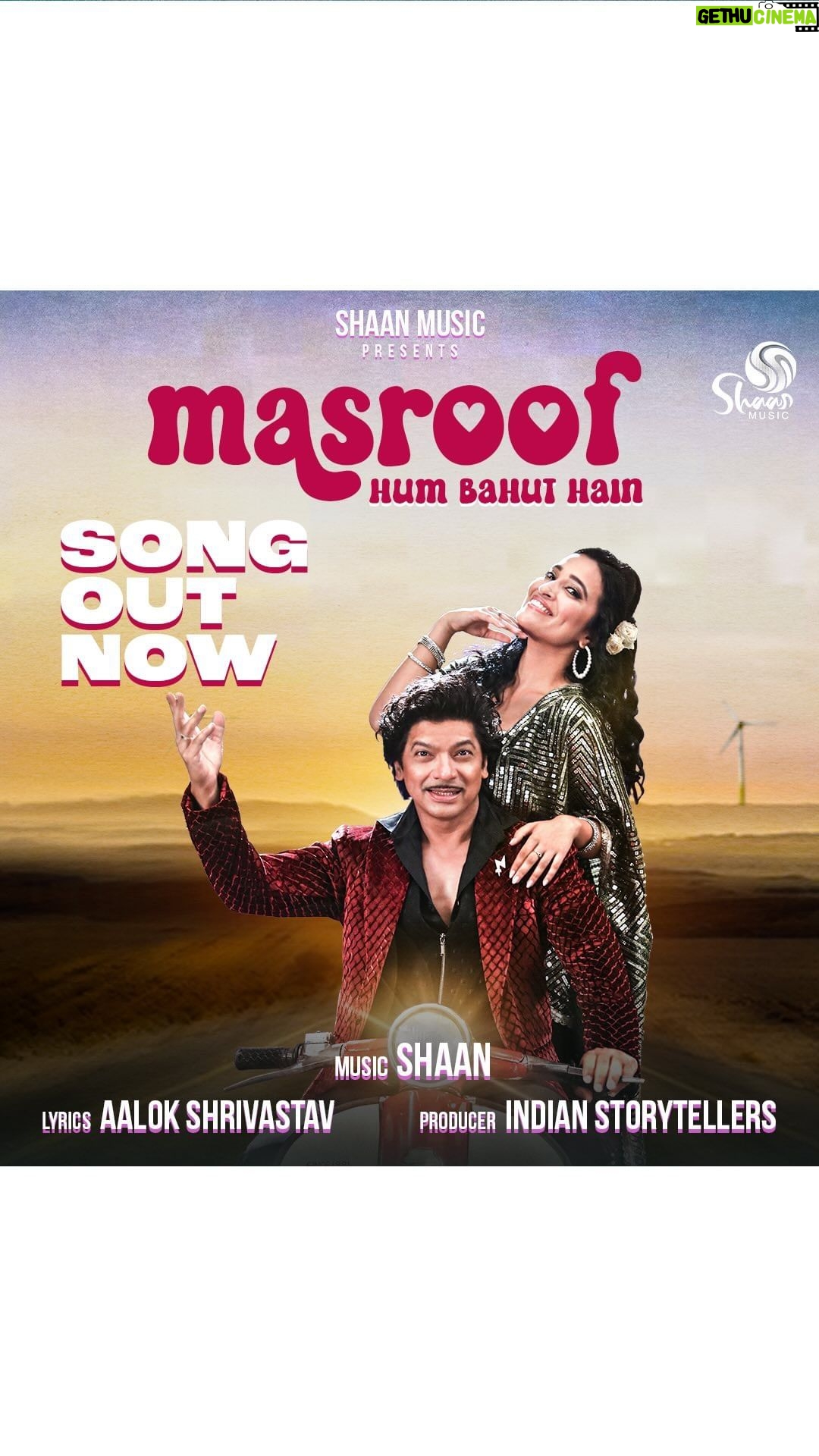 Shaan Instagram - Step back in time with ‘Masroof’ – a tongue-in-cheek romantic song that’s as infectious as it is groovy. 🕺🎶 Inspired by the timeless beauty of poetry, ‘Masroof’ transports you to an era of neon lights, big hair, and retro charm. With a mesmerising hook that’ll have you humming for days, this track is a trip down memory lane that you won’t want to miss. 🪄 Produced by Shaan Music Audio credits: Singers - Shaan Composer - Shaan Music Produced by @ganesh_surve Lyrics - @aalokshrivastav Mix and Mastered by @ganesh_surve Saxophone: ID Rao Song recorded at Shaan Music Studio, Khar Video credits Cast - @officialjuhiarora Director - @rumifiedritika DOP - Kashan Choreographer - @officialamitsyal @noitspriyanshu Shaan’s team: Hair stylist - @styles__arun Make up artist - Karim Costume & Styling - Khushboo Gupta Juhi Hair stylist & Make up artist - Shivansh Make-up Art Hair & Make up of dancers: Shivansh Make-up and Art Post Production: Edit- @indianstorytellers DI & Online: Amit Music Label - @shaanmusiclabel Distribution - @_gmjofficial