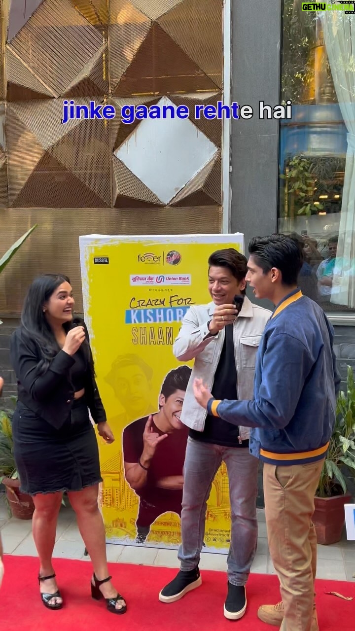 Shaan Instagram - Har Taraf Macha Hai Shor Crazy for Kishoreee!🎙️🥳 To everyone who contributed to the grand launch of the show, whether it was through their talents, support, or simply their presence, thank you😇 It was great interacting with @raghavworldwide @saigodbole @pulkitkochar @shambhaviithakur @kari_sagar and @rotalks as always it was pleasure chatting with you and sharing stage with you! First live event of ‘Crazy for Kishore Shaan se’ and what a big hit it was! Don’t forget to tune in to @feverfmofficial and @radionasha to share our craziness for #KishoreDa ❤️ #CrazyForKishore #ShaanSe #FeverFM