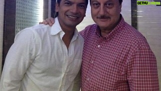 Shaan Instagram - In all these years of knowing @anupampkher Ji .. I only realised today .. that He and my Maa share the same Birthday .. no wonder i have always felt such a special bond with him .. and recently we had a wonderfull time in #Hyderabad where i was given the opportunity and pleasure of recording 2 beautiful songs for His Dream Project #TanviTheGreat composed by Meastro #MMKreem !! My Best Wishes, Respect and love to you AnupamJi, on your Special Day!!! Lots of Health, Happiness and Continued Success to You β€οΈπ€πππ₯³