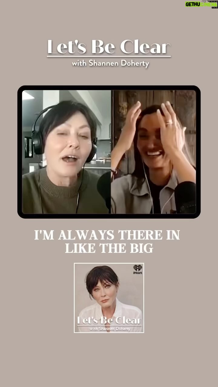 Shannen Doherty Instagram - Check out the latest episode of @letsbeclearpod where Shannen and I discuss all things from shaving her head after chemo, beauty, friendship and so much more. @theshando