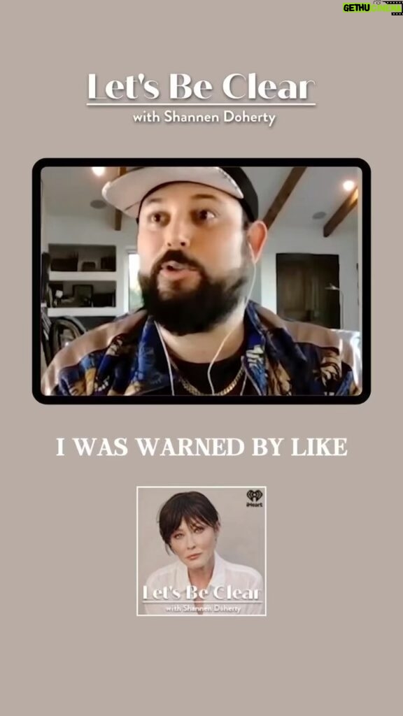 Shannen Doherty Instagram - Listen to @jamescullenb and me laugh, reminisce, discuss our dads and be friends. Plus his drunken marriage proposals. @letsbeclearpod Link in bio. Everywhere and anywhere you get your podcast.