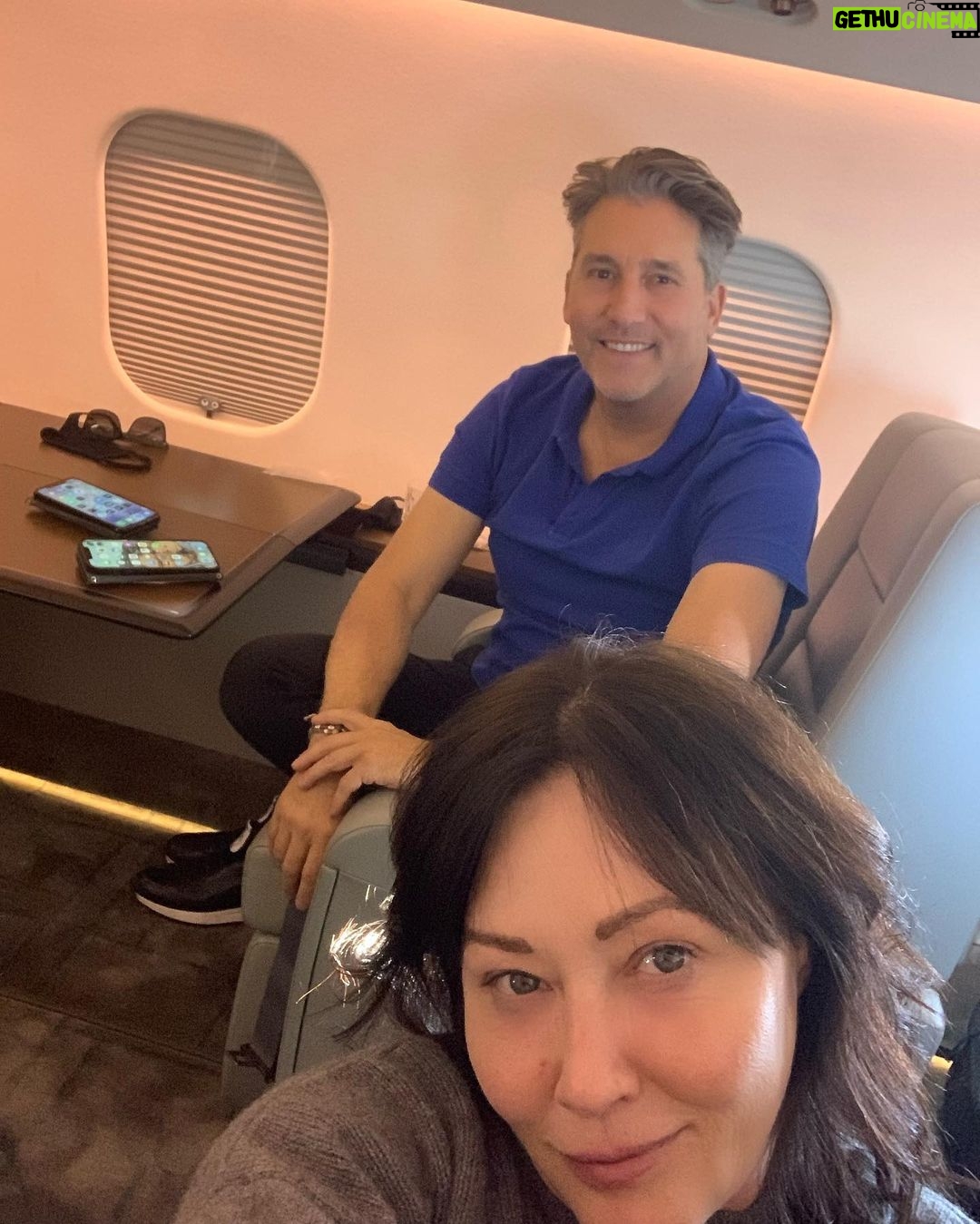 Shannen Doherty Instagram - Where are we heading??? Any guesses? @chriscortazzo #ranches