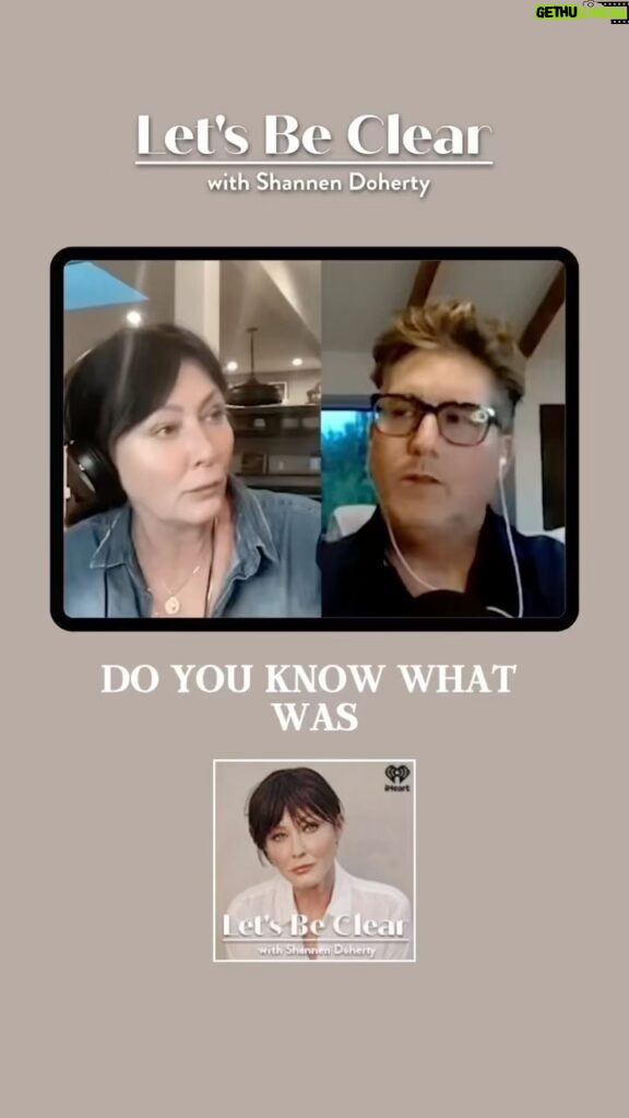 Shannen Doherty Instagram - New episode Monday morning. @chriscortazzo and I sit down for an intimate conversation about brain surgery, funeral list, friendship and what love looks like. Don’t miss this episode. Monday @iheartradio or anywhere you listen to podcast