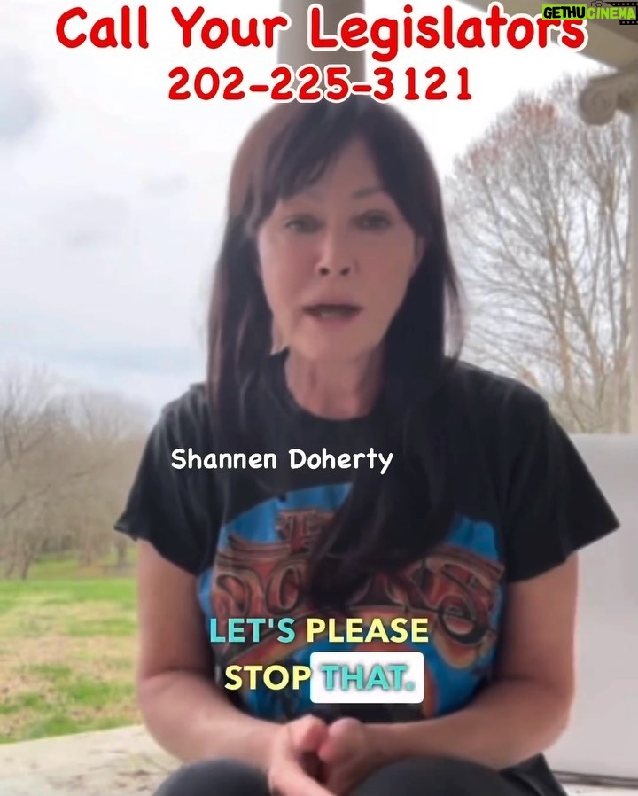 Shannen Doherty Instagram - 🚨WE NEED YOUR HELP 🚨Listen in to Shannen Doherty’s heart felt story and why we must do something NOW! 👇 ✅ Take Action link in bio @horsesinourhands go to “TAKE ACTION” tab to send a letter urging your members of Congress to support the bipartisan SAFE Act -Save America’s Forgotten Equines Act (H.R. 3475 / S. 2037) ✅ Call 📞 202-225-3121 ask to be connected to your LEGISLATORS ask them to pass The SAFE Act to ban horse slaughter 🆘The SAFE Act will PERMANENTLY ban ❌ horse slaughter in the United States. Since 2007 US Slaughter House inspections have been defunded yearly by Congress. 🆘The SAFE Act will PERMANENTLY ban ❌ the export of American horses to other countries for slaughter. In 2023, 20,283 American equines were shipped to Mexican & Canadian slaughterhouses 🎥 @theshando HUGE thanks to Shannen Doherty for her incredible support! #passthesafeact #yes2safe #endhorseslaughter #banhorseslaughter #horsesofinstagram Washington D.C.