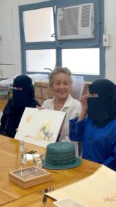 Sharon Stone Instagram - At the Madrasat girls school in Saudi Arabia today 🤍
