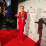 Sharon Stone Instagram - What a wonderful night at the Los Angeles Press Club National Entertainment Journalism Awards! My LA Stories team and I won three awards for our interviews and ! I’m honored to have won Journalist of the Year. Thank you to my Spectrum Team that makes our work possible and thanks to Anaconda Productions- who I couldn’t do this without! Congratulations to all!!